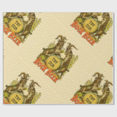 Ziegen Bock-Bierwerbung Geschenkpapier (Flach)