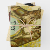 Ziegen Bock-Bierwerbung Geschenkpapier Set (Beispiel)