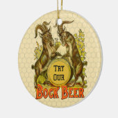 Ziegen Bock-Bierwerbung Keramik Ornament (Links)