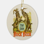 Ziegen Bock-Bierwerbung Keramikornament (Links)