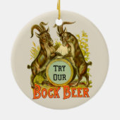 Ziegen Bock-Bierwerbung Keramikornament (Hinten)