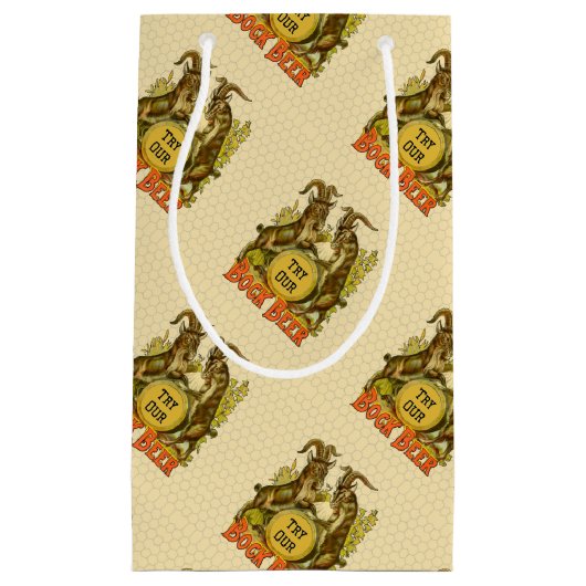 Ziegen Bock-Bierwerbung Kleine Geschenktüte (Vorderseite)