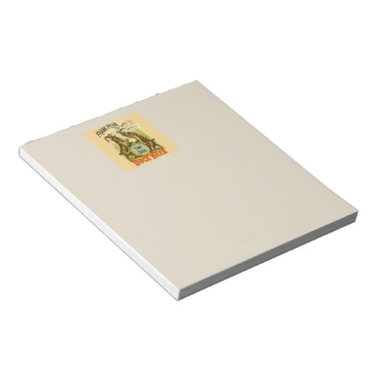 Ziegen Bock-Bierwerbung Notizblock (angewinkelt)