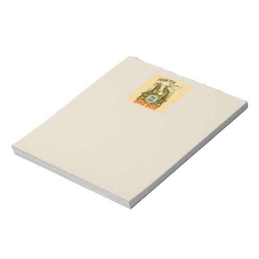 Ziegen Bock-Bierwerbung Notizblock (Rotiert)