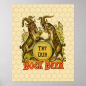 Ziegen Bock-Bierwerbung Poster (Vorne)
