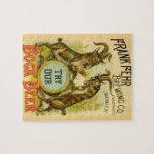 Ziegen Bock-Bierwerbung Puzzle (Horizontal)