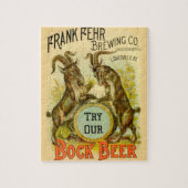 Ziegen Bock-Bierwerbung Puzzle (Vertikal)