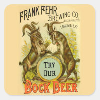 Ziegen Bock-Bierwerbung