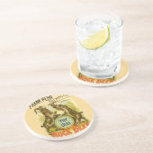 Ziegen Bock-Bierwerbung Sandstein Untersetzer (Seite)