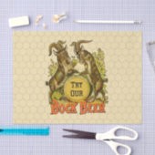 Ziegen Bock-Bierwerbung Seidenpapier (Handwerk)