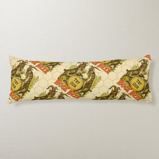 Ziegen Bock-Bierwerbung Seitenschläferkissen (Vorderseite)