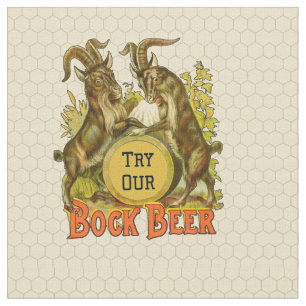 Ziegen Bock-Bierwerbung Stoff