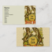 Ziegen Bock-Bierwerbung Visitenkarte (Vorne/Hinten)