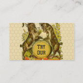 Ziegen Bock-Bierwerbung Visitenkarte (Rückseite)