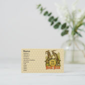 Ziegen Bock-Bierwerbung Visitenkarte (Stehend Vorderseite)