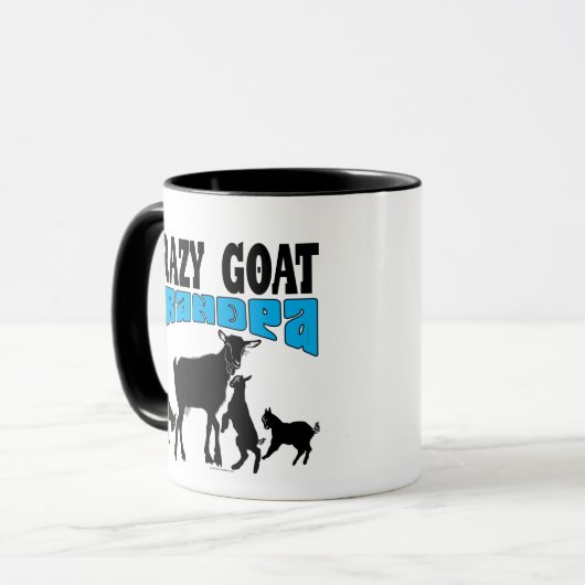 ZIEGEN | Crazy Goat Grandpa GYG Tasse (Vorderseite Links)