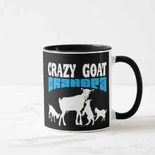 ZIEGEN   Crazy Goat Grandpa White GYG Tasse