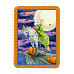 ZIEGEN-DÄMON, SICHERER FANTASY-HALLOWEEN-REITPONY MAGNET