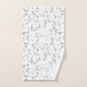 Ziegen, die - transparent spielen badhandtuch set (Handtuch)