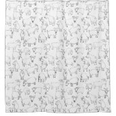 Ziegen, die - transparent spielen duschvorhang (Vorderseite)