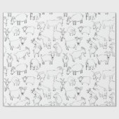 Ziegen, die - transparent spielen geschenkpapier (Flach)