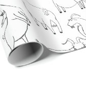 Ziegen, die - transparent spielen geschenkpapier (Rolleneckpunkt)