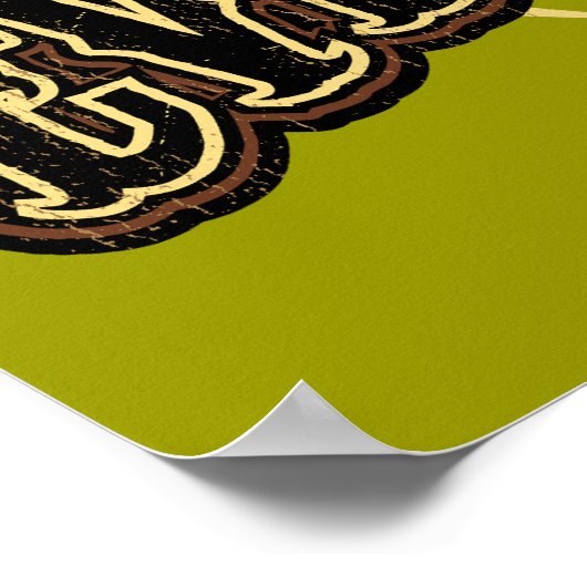 Ziegen essen alles poster (Ecke)