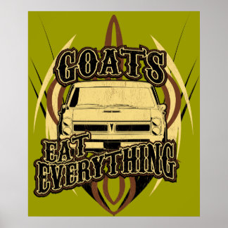 Ziegen essen alles poster