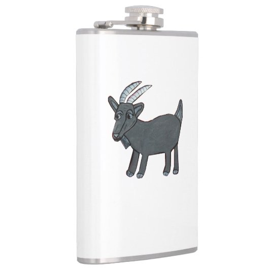 Ziegen-Flasche (8oz) Flachmann (Rechts)