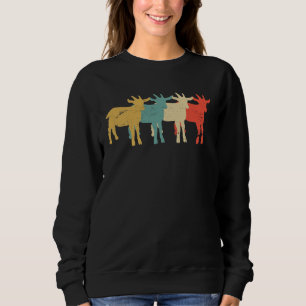 Ziegen flüsterer Vintage Retro Art Sweatshirt