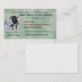 Ziegen-Geschäfts-Karte besonders anfertigen-fügen Visitenkarte (Vorne/Hinten)