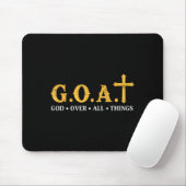 Ziegen Gott über alle Dinge Mousepad (Mit Mouse)