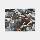 Ziegen-Herden-Fleecethrow-Baby-Hundedecke klein Fleecedecke (Vorderseite (Horizontal))