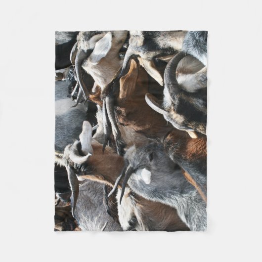 Ziegen-Herden-Fleecethrow-Baby-Hundedecke klein Fleecedecke (Vorderseite)