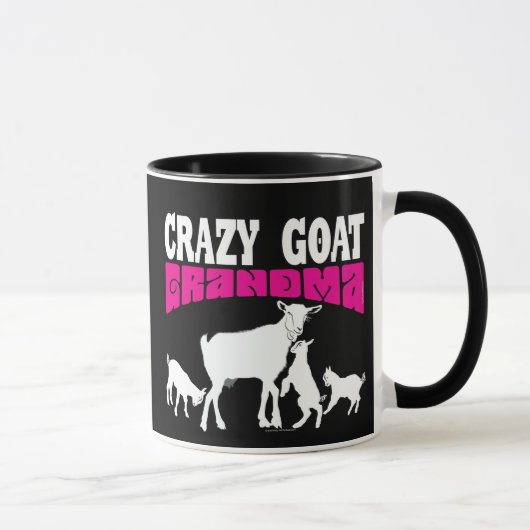 ZIEGEN | Ich bin die Crazy Goat Oma GYG Tasse (Rechts)