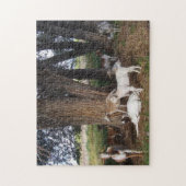 Ziegen in der Werft Puzzle (Vertikal)