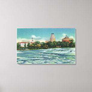 Ziegen-Insel-Ansicht der amerikanischen Rapids Leinwanddruck