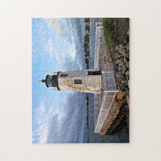 Ziegen-Insel-Leuchtturm, Rhode Island Puzzle (Vertikal)