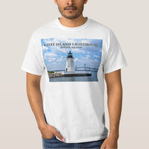 Ziegen-Insel-Leuchtturm, Rhode Island T - Shirt