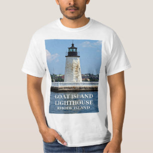 Ziegen-Insel-Leuchtturm, Rhode Island T - Shirt
