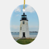 Ziegen-Insel-Leuchtturm-Verzierung Keramik Ornament (Vorne)