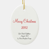 Ziegen-Insel-Leuchtturm-Verzierung Keramik Ornament (Hinten)