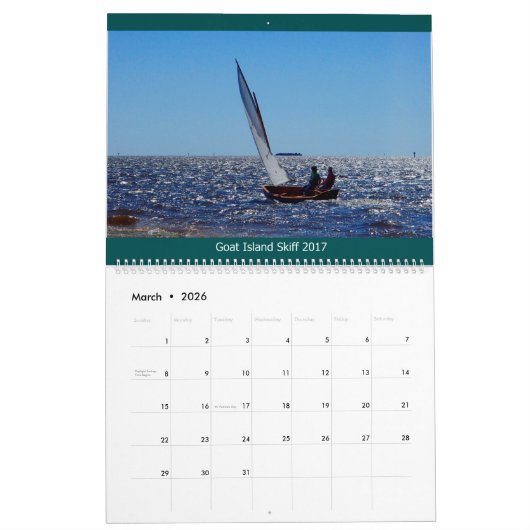 Ziegen-Inselskiff-Kalender 2017 - weltweit Kalender (Mär 2026)