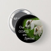 Ziegen-Kinder Button-personifizieren Button (Vorne & Hinten)