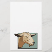 Ziegen-Kopf Briefpapier (Vorderseite)