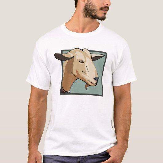 Ziegen-Kopf T-Shirt (Vorderseite)