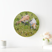 Ziegen Landtiere große Uhr (Zuhause)