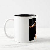 Ziegen-Liebe Zweifarbige Tasse (Links)