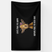 Ziegen machen mich glücklich, lange zu ziehen banner (Vertikal)