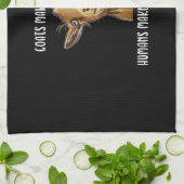 Ziegen machen mich glücklich, lange zu ziehen geschirrtuch (Gefaltet)